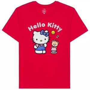 HELLO KITTY BY SANRIO 5TH OF JULY TSHIRT SIZE MEDIUM NEW WITH STICKER